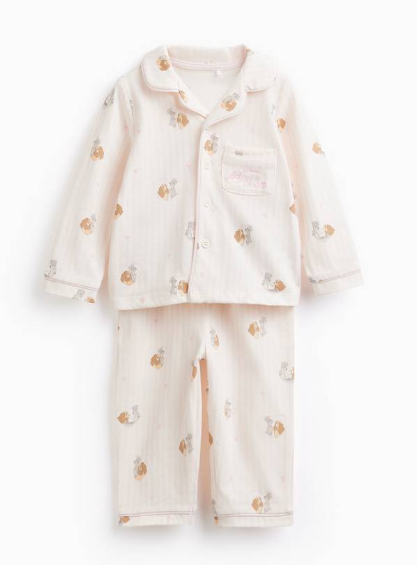 Pink Striped Lady & The Tramp Traditional Pyjamas 18-24 months